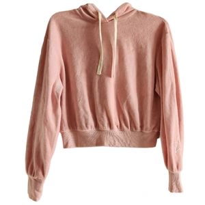 Popsugar Velour Light Pink Hoddie